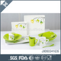 Porcelaine de qualité supérieure impression fraîche logo personnalisé vaisselle assiettes de restaurant